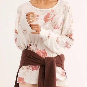 Free People Oversized Long Sleeve Top